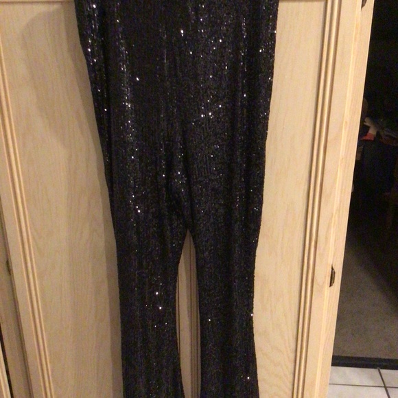 Show me your Mumu black sequined pants NWT - Picture 4 of 4